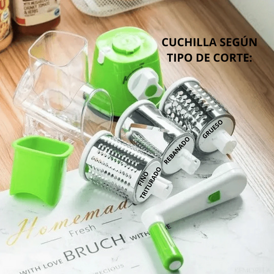 Molino Multiusos Rallador-Picador-Rebanador (Cocina